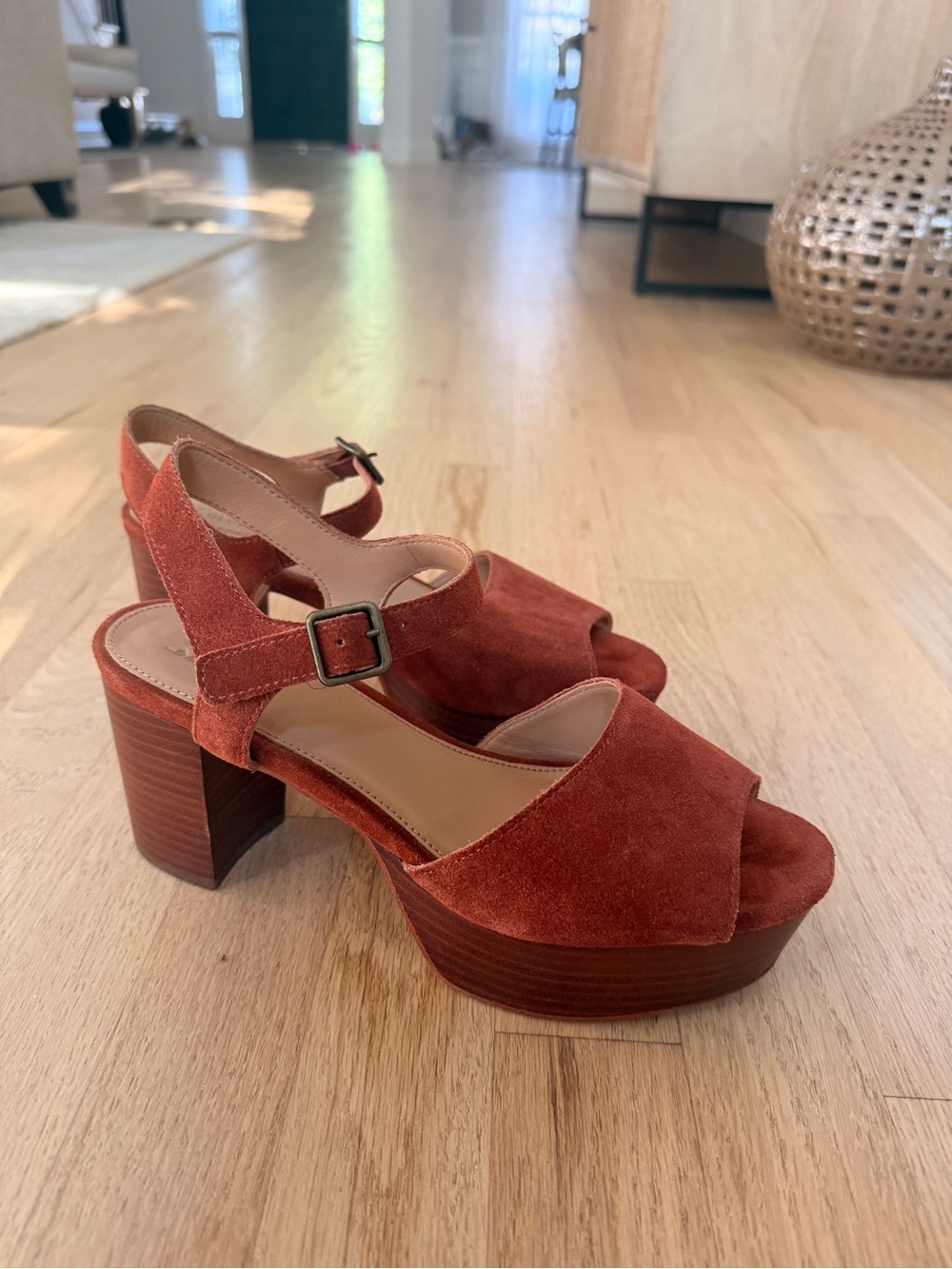 Soludos Suede Platform Block Heel